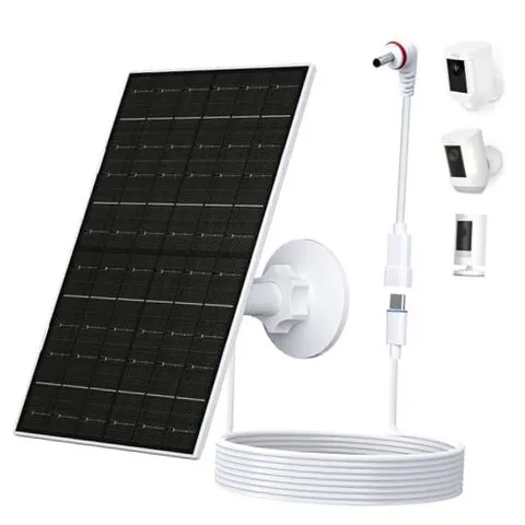 Solar Panel for Ring Camera Outdoor Wireless, USB C Solar Charger for Ring 7W