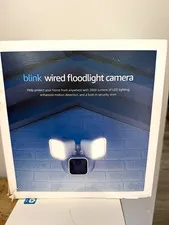 Blink Wired Floodlight Camera 2600 Lumens Outdoor HD Two-Way Siren Alexa