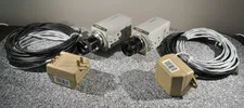2-Panasonic WV-CP414 Color CCTV Camera 24V AC w/Cords-Works perfectly!