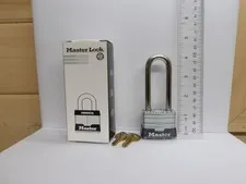 Master Lock 1KALJ No. 1 Wide Laminated Padlock, 2-1/2" Shackle