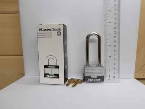Master Lock 1KALJ No. 1 Wide Laminated Padlock, 2-1/2" Shackle