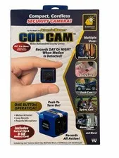 Atomic Beam Cop Cam Mini Wireless Security Camera with Memory Card Unopened