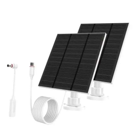 Solar Panels for Camera outdoor wireless (New Generation) 5W 5V 2piece White