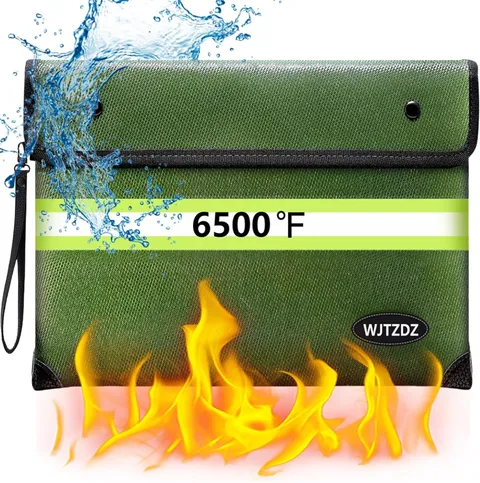 Fireproof Money Bag 10 Layers Heat Insulated 6500F