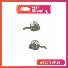 SCHLAGE Accent Keyed Entry Door Handle, Reversible, Satin Nickel