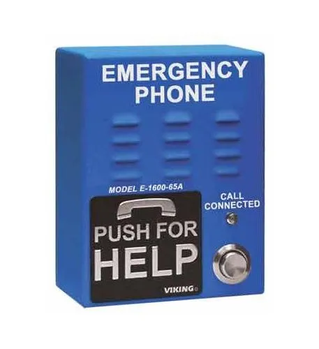 Viking E160065A Blue Emergency Phone w/ Dialer & Announcer