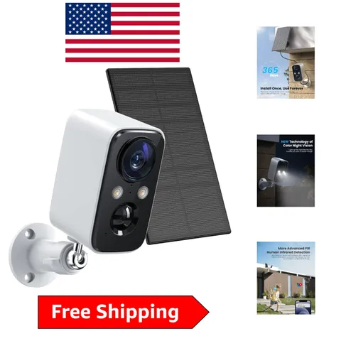 Outdoor Wireless Security Camera: 2K Video, Motion Sensing, & Integrated Alarms