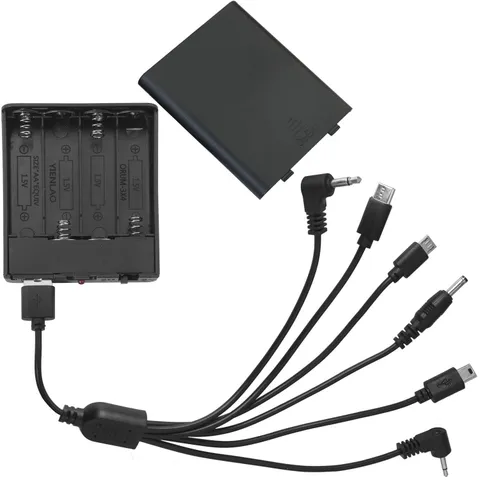 Universal Safe External Power 6 Connector Universal Port 4 AA 6V Anti Theft D...