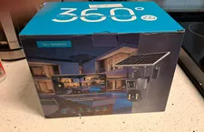 AC2491 Wi-Fi IP Outdoor Surveillance Camera w/ Solar Panel 1080p Cloud Blue