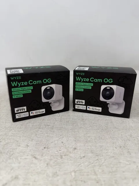 2-Pack Wyze Cam OG Wyze Cam Indoor/Outdoor OG Security Camera - White