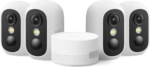 eufy eufyCam C35 4Cam Kit Wireless Indoor/Outdoor Security Camera Magnetic Mount