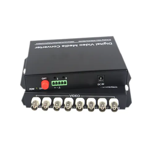 8V0D Video Fiber Optical Media Converter Composite Transmitter Receiver CCTV