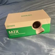 Winees M2X Indoor PTZ Surveillance Camera, Color Mode, White, Home Security