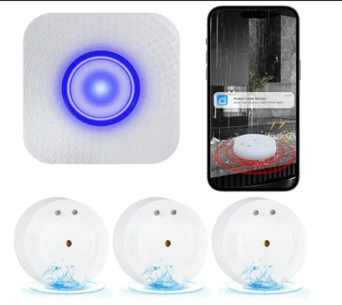 Wifi Water Leak Detector: 110Db Water Sensor Alarm 3 Pack With Real-Time Alerts