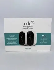 Arlo Essential 3rd GEN Wire-Free Outdoor 2K Security Camera White 2 Pack NEW