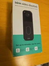 Blink Wireless Video Doorbell 2nd Gen Black HD Battery Powered - NEW - FREE SHIP