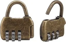 2 Pcs Vintage Password Padlock Retro Combination Lock (Bronze)