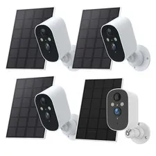 Wireless Solar Powered Battery Camera WiFi Smart Home Security IP Camera System