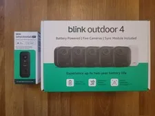 New Blink 5 Wireless Cameras Gen 4 W/sync Module 2k Wired Door Bell