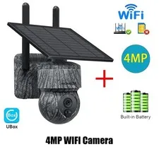 Solar Security Camera WIFI Wireless Outdoor Monitor Night Vision PIR Detector