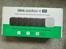 NEW SEALED Blink Security Cameras 6 Camera Set Outdoor 4 XR with Sync Module