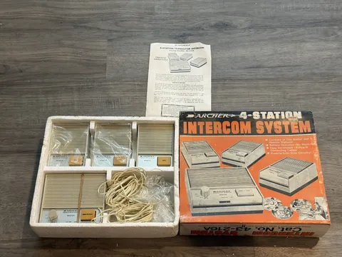 Vintage Archer 4 Station Intercom System Radio Shack Cat No 43-216A