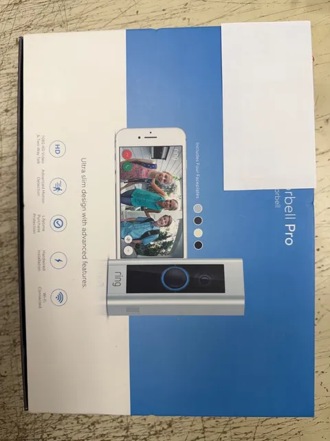 New Ring Video Doorbell Pro Hardwired 1080p (2540AH640L-A01FX) NEW