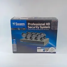 New Swann 8 Channel HD Digital Video Recorder & 8 x HD Bullet Security Cameras