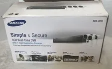 Samsung 4CH Real-Time DVR w/ 4 Hi-Res Cameras 1TB HDD #SDE-3003 New Open Box