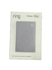 Ring Chime Plus Clear Audio Alert System White Newest Generation