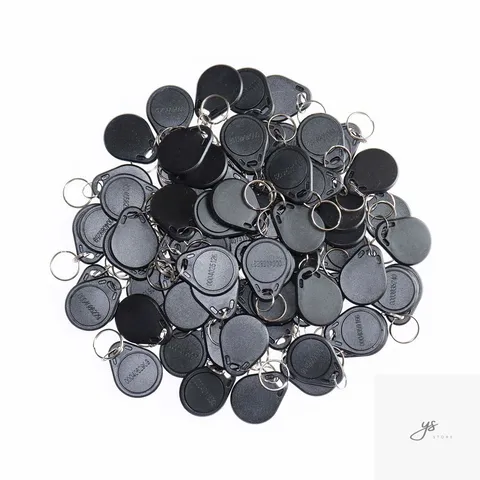 100PCS 125KHz RFID Key Fob Contactless Keyfob Proximity ID Card Token Tag Keypad
