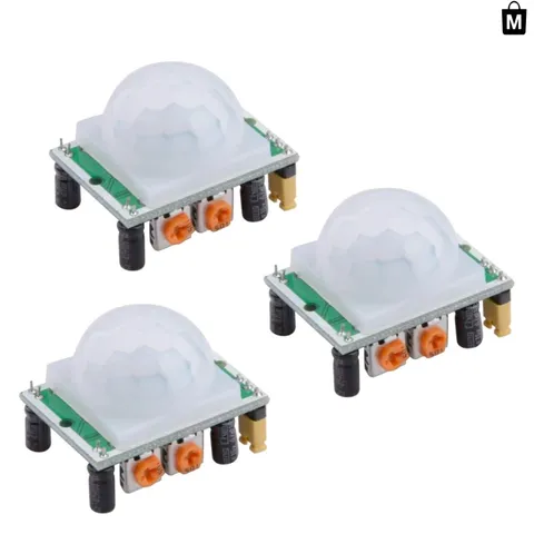 HC-SR501 PIR Sensor Modules | 3pcs Infrared Motion Detectors for Automation