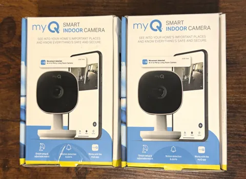 2x MyQ Smart Security Camera Full HD 1080p Night Vision Motion Detection