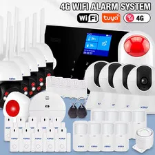 433mhz 4G/WIFI Home Alarm System Kits Support 3 Wired Defense Zones G34 Security