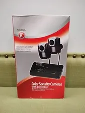 Vintage Radio Shack Color Security Cameras With Switchbox 49-105