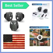 Solar Wireless Driveway Alarm, Outdoor Motion Sensor Detector Alarms Driveway...