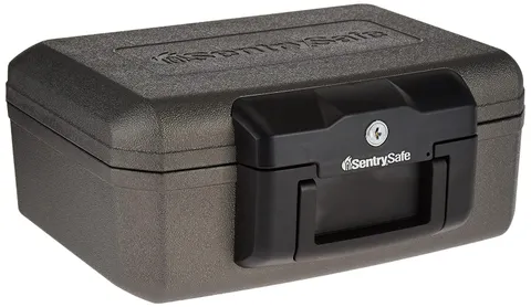 Fireproof Safe Key Lock Travel Home Security Chest Lock Box Fireproof Storage