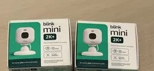 Blink Mini 2K+ 2K Plug-In Indoor/Outdoor Camera 2 pack Night Vision, Brand New