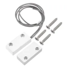 2 Pcs N.C. Door Contact 0-100V/0.5Amp Magnetic Reed Switch Alarm Sensor Grey