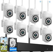 Home Security Camera System,  24/7 Recording Security Cameras Wireless Outdoor 1