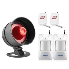 Standalone Home Office Shop Security Alarm System Kit,Wireless Loud Indoor/Out