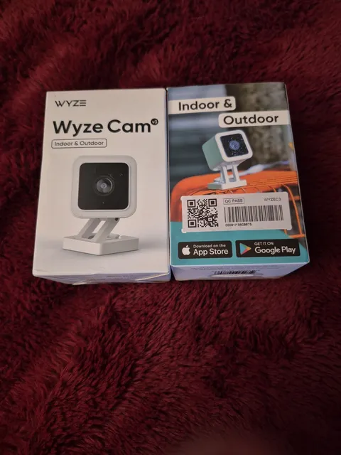 Wyze WYZEC3 Wired Indoor/Outdoor Surveillance Security Cameras. 2 Camera Bundle 