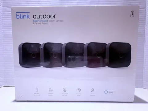 New Blink Outdoor Wireless Battery-Powered HD 5-Camera Security System (Sealed)