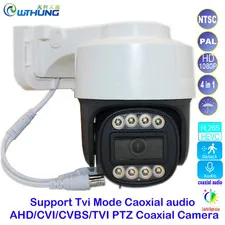 CCTV Outdoor Smart Home Security Protection PTZ Coaxial Camera 1080P 2.0MP Pan a