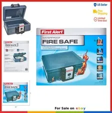Fireproof File Chest 0.17 Cubic Ft Waterproof Document Safe Locking Latch