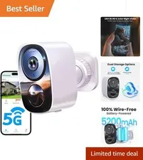 Advanced Waterproof 2K Home Security Camera – AI Motion Detection & Two-Way Talk