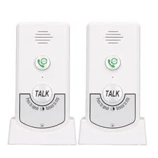 White Wireless Voice Intercom Home Smart 2 Way Talk Doorbell For Elderly ☆