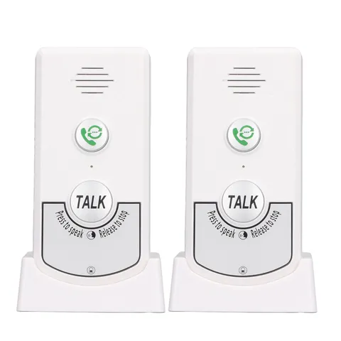 White Wireless Voice Intercom Home Smart 2 Way Talk Doorbell For Elderly ☆