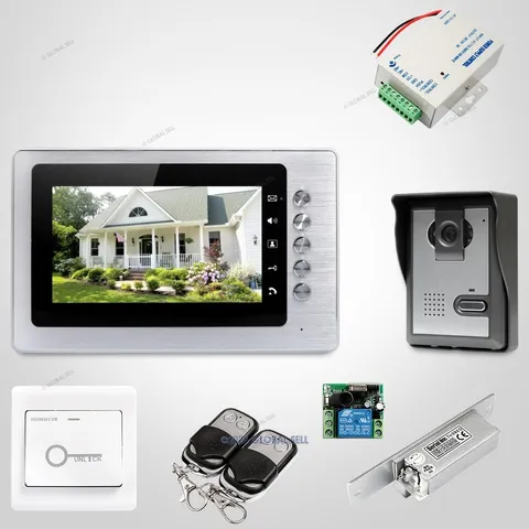 7inch Video Door Entry Call System Electric Lock Supported for Home Security
