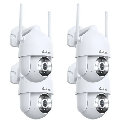 ANRAN 3MP Security Camera Wireless Outdoor WIFI 360° PTZ Home Color Night Vision